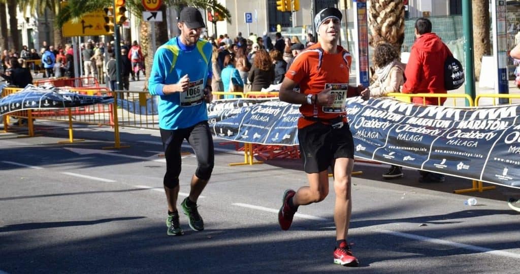 Jose Abellán corriendo una maratón